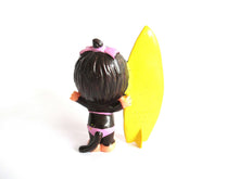 UpperDutch:,Sekiguchi Monchichi PVC Figurine, Surfer, Surfboard, Japan 1979.