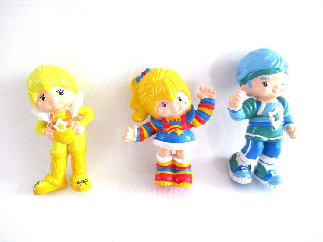 Set of 3 vintage Rainbow Brite 1983 Hallmark pvc figurine s