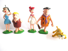 UpperDutch:,Set of 5 vintage pvc figurine's Marx Disneykins The Flintstones, Baby Puss, Fred and Wilma Flintstone, Barney and Betty Rubble .