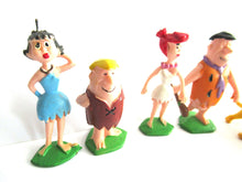 UpperDutch:,Set of 5 vintage pvc figurine's Marx Disneykins The Flintstones, Baby Puss, Fred and Wilma Flintstone, Barney and Betty Rubble .