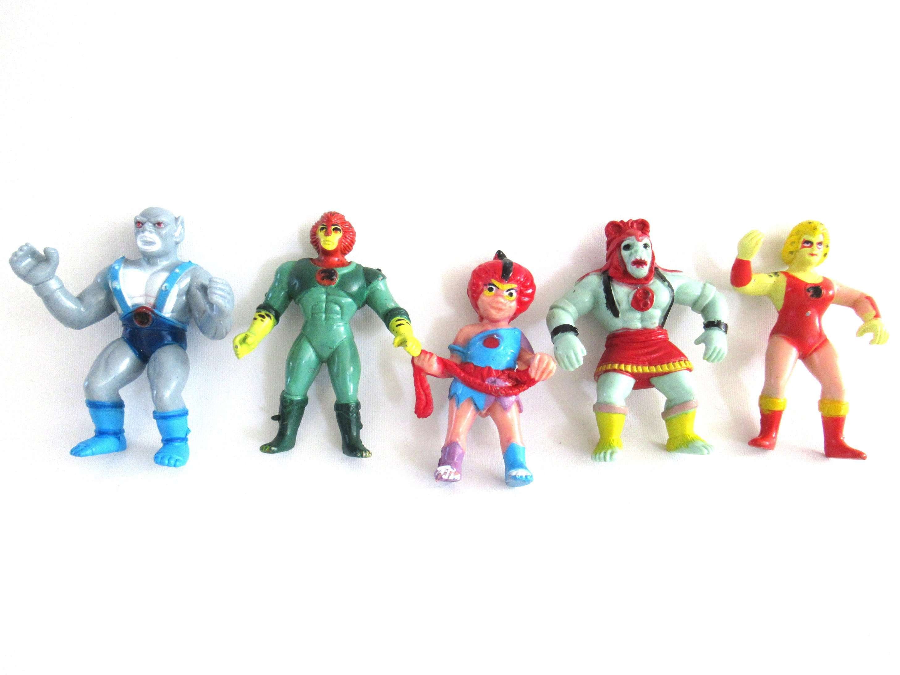 Set of 5 vintage Thundercats Telepix pvc figurine's