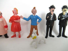 UpperDutch:Figurine,TinTin Set of 7 Vintage Belvision 1973 pvc figurine's Thomson, Snowy, Cuthbert Calculus, Herge, Kuifje.
