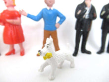 UpperDutch:Figurine,TinTin Set of 7 Vintage Belvision 1973 pvc figurine's Thomson, Snowy, Cuthbert Calculus, Herge, Kuifje.