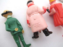 UpperDutch:Figurine,TinTin Set of 7 Vintage Belvision 1973 pvc figurine's Thomson, Snowy, Cuthbert Calculus, Herge, Kuifje.