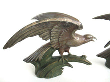 UpperDutch:Finial,Eagle Ornaments Set of 2 Metal Finials, Bird Statue, Embellishment.