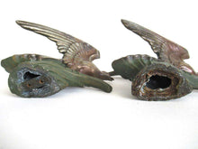 UpperDutch:Finial,Eagle Ornaments Set of 2 Metal Finials, Bird Statue, Embellishment.