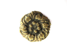 UpperDutch:,1 (ONE) Oak leaf motif brass furniture applique. Antique Brass embellishment. Authentic hardware, restoration supply.