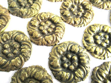 UpperDutch:,1 (ONE) Oak leaf motif brass furniture applique. Antique Brass embellishment. Authentic hardware, restoration supply.