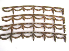 UpperDutch:,1 (ONE) piece Victorian furniture trim. Slightly curved solid brass furniture Applique. Authentic hardware, restoration supply.