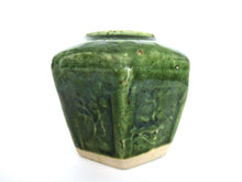UpperDutch:Ginger Jar,Green Glazed Ginger Jar.