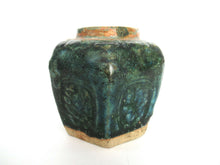 UpperDutch:Ginger Jar,Green Glazed Ginger Jar, Collectible green pottery.