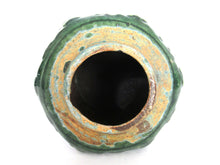UpperDutch:Ginger Jar,Green Glazed Ginger Jar, Collectible pottery.