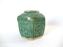 UpperDutch:Ginger Jar,Green Glazed Ginger Jar, Collectible pottery.