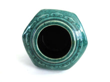 UpperDutch:,Vintage Green Glazed Ginger Jar Collectible pottery.