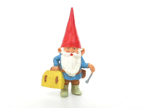 UpperDutch:,1 (ONE) Doctor Gnome figurine, miniature Gnome after a design by Rien Poortvliet, Brb Gnome, David the Gnome, Doctor