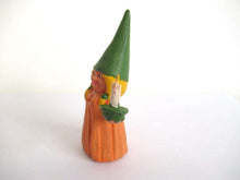 UpperDutch:Gnome,1 (ONE) Gnome after a design by Rien Poortvliet, Brb Gnome holding candle, Lisa the Gnome.