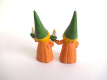 UpperDutch:Gnome,1 (ONE) Gnome after a design by Rien Poortvliet, Brb Gnome holding candle, Lisa the Gnome.