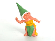 UpperDutch:,1 (ONE) Gnome figurine, Gnome after a design by Rien Poortvliet, Brb Gnome dancing, Lisa the Gnome.