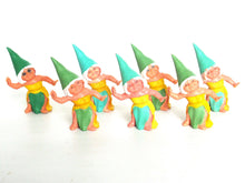 UpperDutch:,1 (ONE) Gnome figurine, Gnome after a design by Rien Poortvliet, Brb Gnome dancing, Lisa the Gnome.
