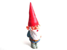 UpperDutch:,1 (ONE) Gnome figurine, Gnome after a design by Rien Poortvliet, Brb Gnome, David the Gnome. David with hands on his back.