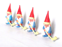 UpperDutch:,1 (ONE) Gnome figurine, Gnome after a design by Rien Poortvliet, Brb Gnome, David the Gnome, gnome playing ice hockey.