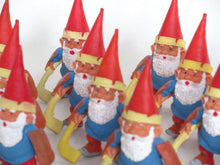 UpperDutch:,1 (ONE) Gnome figurine, Gnome after a design by Rien Poortvliet, Brb Gnome, David the Gnome, gnome playing ice hockey. Goalie