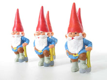 UpperDutch:,1 (ONE) Gnome figurine, Gnome after a design by Rien Poortvliet, Brb Gnome, David the Gnome, miniature gnome with ax. Lumberjack