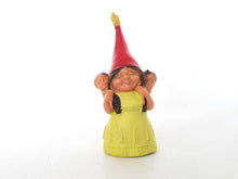 UpperDutch:,1 (ONE) Gnome figurine, Gnome after a design by Rien Poortvliet, Brb Gnome gnome with babies on her back, Lisa the Gnome.