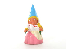 UpperDutch:,1 (ONE) Gnome figurine, Gnome after a design by Rien Poortvliet, Brb Gnome, Gnome with flowers.