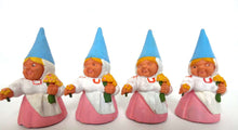 UpperDutch:,1 (ONE) Gnome figurine, Gnome after a design by Rien Poortvliet, Brb Gnome, Gnome with flowers.