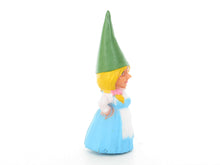 UpperDutch:,1 (ONE) Gnome figurine, Gnome after a design by Rien Poortvliet, Brb Gnome, Lisa the Gnome. Blue dress.