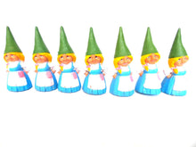 UpperDutch:,1 (ONE) Gnome figurine, Gnome after a design by Rien Poortvliet, Brb Gnome, Lisa the Gnome. Blue dress.