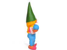 UpperDutch:Gnome,1 (ONE) Gnome figurine, Gnome after a design by Rien Poortvliet, Brb Gnome, Lisa the Gnome. Veil, ball, globe, glass sphere.