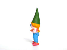 UpperDutch:Gnome,1 (ONE) Gnome figurine, Gnome after a design by Rien Poortvliet, Brb Gnome, Lisa the Gnome. Veil, ball, globe, glass sphere.