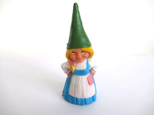 UpperDutch:Gnome,1 (ONE) Lisa the Gnome after a design by Rien Poortvliet, Brb Gnome.