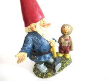UpperDutch:,10 INCH Rien Poortvliet Gnome figurine, Gnome after a design by Rien Poortvliet, David the gnome, Al with Mouse, Klaus Wickl.