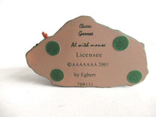UpperDutch:,'Al with Mouse' Gnome with shovel and mouse figurine. Part of the 2001 Classic Gnomes series designed by Rien Poortvliet