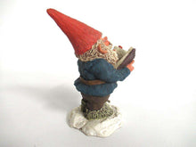 UpperDutch:Gnome,'Arthur' Reading, singing Gnome figurine. Classic gnomes, Designed by Rien Poortvliet.