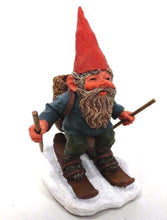 UpperDutch:Gnome,Classic Gnomes and Friends: 'Paul on Skites' Skiing Gnome figurine. Designed by Rien Poortvliet