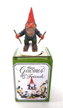 UpperDutch:Gnome,Classic Gnomes and Friends: 'Paul on Skites' Skiing Gnome figurine. Designed by Rien Poortvliet