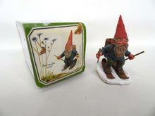 UpperDutch:Gnome,Classic Gnomes and Friends: 'Paul on Skites' Skiing Gnome figurine. Designed by Rien Poortvliet
