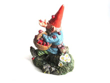 UpperDutch:,Classic gnomes 'Lucky' after a design by Rien Poortvliet Gnome with ladybugs.