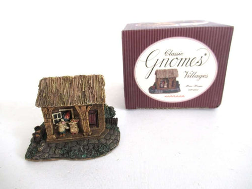 UpperDutch:Gnome,Classic Gnomes 'Mice House' Gnome figurine after a design by Rien Poortvliet.