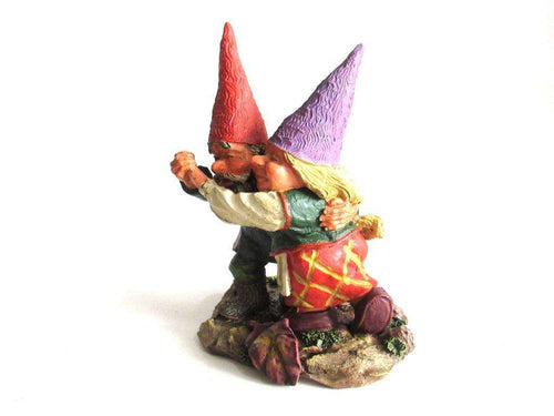 UpperDutch:,'Fryda and Fred Dancing' Rien Poortvliet gnome firgurine. Dancing Gnome couple. Dutch Classic Gnomes series. AAAAAAA International Co. Ltd.