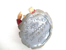 UpperDutch:Gnome,Garden Gnome, 11 INCH red Rien Poortvliet pointing Gnome figurine, Lean leaning, David the gnome, Klaus Wickl.