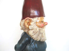 UpperDutch:Gnome,Garden Gnome Rien Poortvliet, David the Gnome, Vintage 34 INCH gnome, Forest gnome restaurant store decor, David el Gnomo.