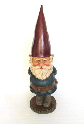 UpperDutch:Gnome,Garden Gnome Rien Poortvliet, David the Gnome, Vintage 34 INCH gnome, Forest gnome restaurant store decor, David el Gnomo.