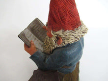 UpperDutch:Gnome,'Gideon' Reading Gnome figurine. Classic gnomes series 1993 Designed by Rien Poortvliet.