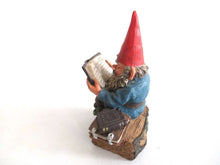 UpperDutch:Gnome,'Gideon' Reading Gnome figurine. Classic gnomes series by AAAAAAA International Co. Ltd. Designed by Rien Poortvliet.