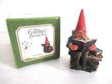 UpperDutch:Gnome,'Gideon' Reading Gnome figurine. Classic gnomes series by AAAAAAA International Co. Ltd. Designed by Rien Poortvliet.